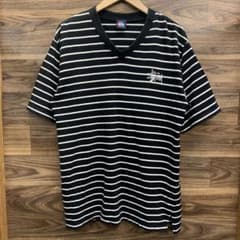中古 90s OLD STUSSY ボーダー Tシャツ 赤青タグ - メルカリ