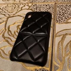 iPhone  XR用ケース キルティング　ブラックのサムネイル