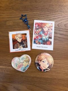 鳴上嵐 缶バッジ アクリルキーホルダー ぱしゃこれ セット あんスタのサムネイル