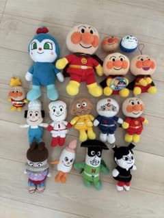 Anpanman plush keychains (capsule toys) - bundle sale