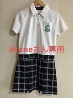 （専用）ゴルフシャツワンピース　チェックスカートのサムネイル