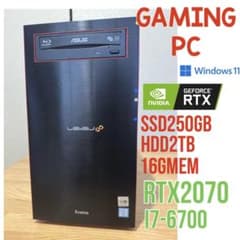 ゲーミングPC⭐︎RTX2070⭐︎i7-6700⭐︎SSD+HDD2TB増量 - メルカリ