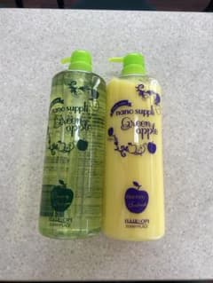 ナノサプリ　グリーンアップル　シャンプー&トリートメント ボトル2本セットのサムネイル
