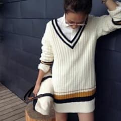 TODAYFUL ラインニットワンピのサムネイル