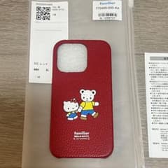 familiar HELLO KITTY iPhone14Proケース レッド - メルカリ
