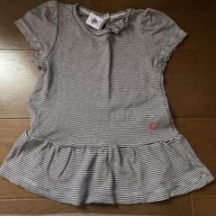 PETIT BATEAU ストライプ フレアワンピース 110cmのサムネイル