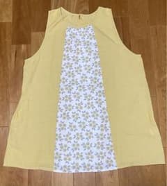 花柄プリント切り替えエプロン　学研のサムネイル