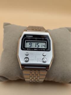 CASIO A1100D-1JF フルメタル デジタル 腕時計 シルバーのサムネイル