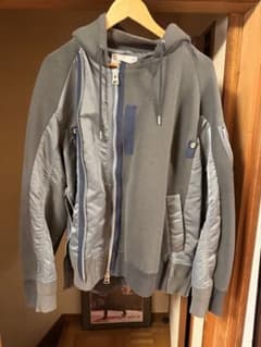 sacai フード ブルゾン チャコールグレー 3 - メルカリ
