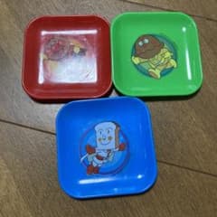 레트로 토호 호빵맨 쇼쿠 빵맨 카레 빵맨 3 접시 곁들여