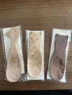 動物たちのスプーン 3本セット 木製 カトラリーのサムネイル