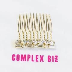 COMPLEX BIZ♡10足コーム♡クリア系ストーンのサムネイル