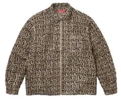 SUPREME Leopard Frayed Zip Up Shirtのサムネイル