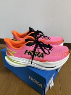 HOKAホカオネオネマッハX3カーボン厚底24cmレディースランニング大会