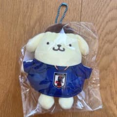 ポムポムプリン サッカー日本代表 ぬいぐるみマスコット JFAむにゅ