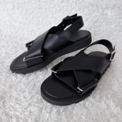 美品 PADRONE パドローネ STUDIOS別注 レザーベルトサンダル 41 - メルカリ