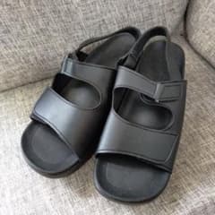 値下げ　美品　リゲッタ　Lサイズ　オフィスサンダル　疲れにくい　歩きやすい　黒のサムネイル