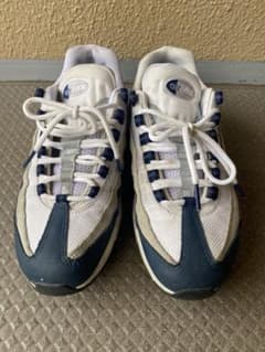 【本日10日まで出品】Nike Air Max 95 ホワイト ネイビーのサムネイル