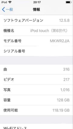 Apple iPod touch 6세대 128GB 실버 본체