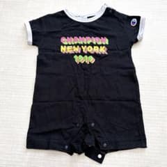 champion チャンピオン ロンパース 黒 夏 80 男の子のサムネイル