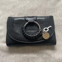 シーバイクロエ　ハナ　コンパクトウォレット　財布　レザー　鍵　チャーム