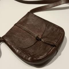 genten ゲンテン ショルダーバッグ レザー 本革 日本製 ダークブラウンのサムネイル