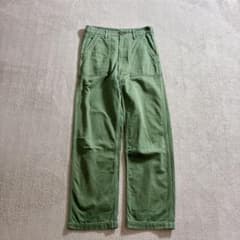 美品 orSlow オアスロウ ベイカーパンツ ファティーグパンツ グリーン