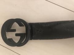期間限定値下げ。GUCCI ブラック レザー ベルトのサムネイル