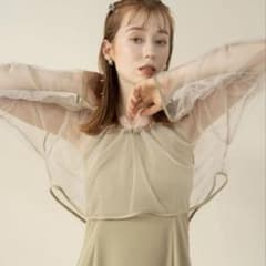 チュールオケーションドレス greenのサムネイル