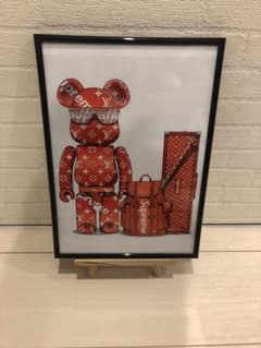supreme×Louis Vuitton×BE@RBRICK アートポスターのサムネイル