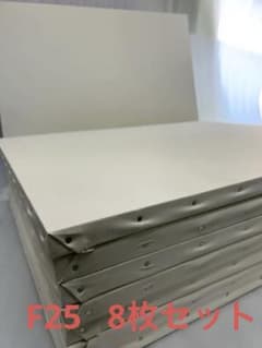 未使用、一部傷あり】クレサンジャパン 綿化繊混紡キャンバス F25 8枚
