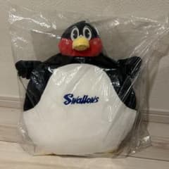 【新品未開封】ヤクルトスワローズ　つば九郎まんまるおなかクッションのサムネイル