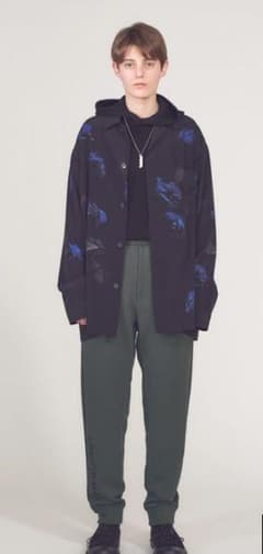 最終値下げ】LAD MUSICIAN 2018AW 花柄オープンカラーシャツ 白のサムネイル