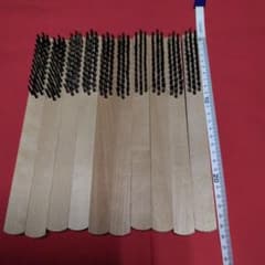 木製ハンドル ワイヤーブラシ 10本セットのサムネイル