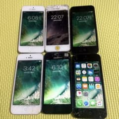 初期化済みiPhone 5 ホワイト ブラック 画面ひび割れ 6台 初期化済みiPhone 5 ホワイト ブラック 画面ひび割れ 6台 - メルカリ