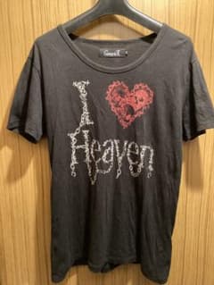 CavariA I Love Heaven プリントTシャツ ブラックのサムネイル