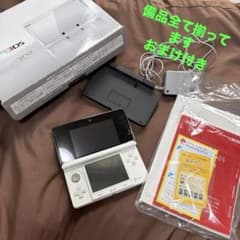 Nintendo 3DS 本体 アイスホワイト 箱付き その他備品全て有+おまけのサムネイル