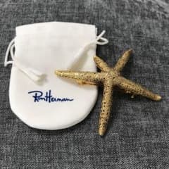 pluie スターフィッシュバレッタ ゴールドのサムネイル