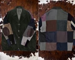 ドルガバ コーデュロイ クレイジー パッチワーク ツイード ウール