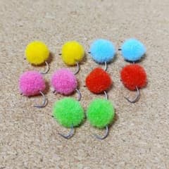 Eggs (5 colors, 10 pieces) - For Rainbow Trout, Managed Fishing Ponds, Lure Fishing, and Fly Fishing