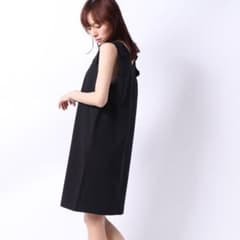 earth music&ecology 肩リボンワンピース 黒のサムネイル
