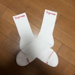 Supreme ソックス ホワイト レッドロゴのサムネイル