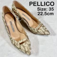 美品】PELLICO ペリーコ アネッリ 22.5cm ゴールド 総柄 - メルカリ