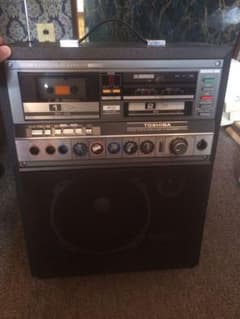 8トラックテーププレーヤ/カセットレコーダ レトロ Toshiba 8トラック テーププレーヤー カセットレコーダー