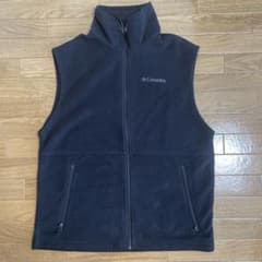 【夏割】Columbia コロンビア　フリースベスト 黒のサムネイル