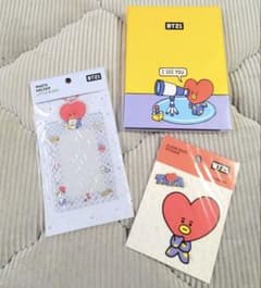 BT21 패스 케이스 & 다이어리 & 클리어 데코 스티커 세트 TATA