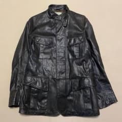 【希少】dezert デザート 羊革 ハンティングレザージャケット M 田口成彦 希少】dezert デザート 羊革 ハンティングレザージャケット M 田口成彦