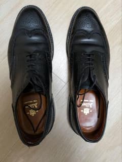 Alden ウィングチップ ブラック レザーシューズ　967　付属品なし Alden ウィングチップ ブラック レザーシューズ 967 付属品なし - メルカリ