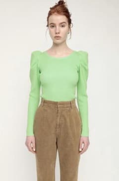 SLY BI COLOR PUFF SLEEVE トップス　スライのサムネイル