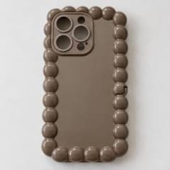 iPhone 13 Pro 케이스 비즈 디자인 브라운
